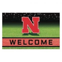 Fanmats University of Nebraska Door Mat, Rubber