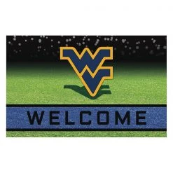 Fanmats West Virginia University Door Mat, Rubber