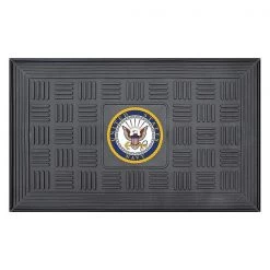 Fanmats Navy Door Mat, 19.5"x31.25"